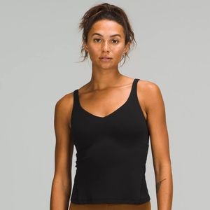 NWT LULULEMON ALIGN SIZE 6 BLACK WAIST LENGTH TANK